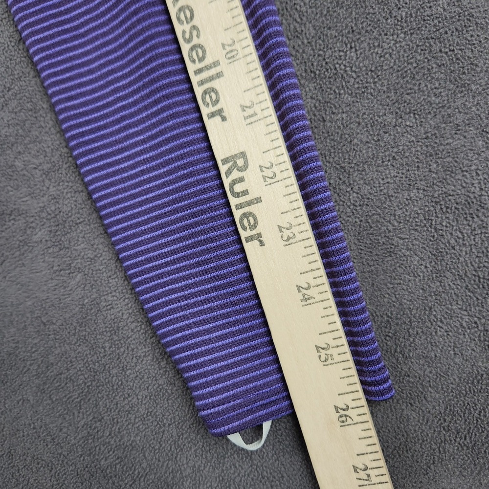 Patagonia Capilene 2 Top Womens XL Purple Striped V-Neck Lightweight Polartec - Picture 7 of 8
